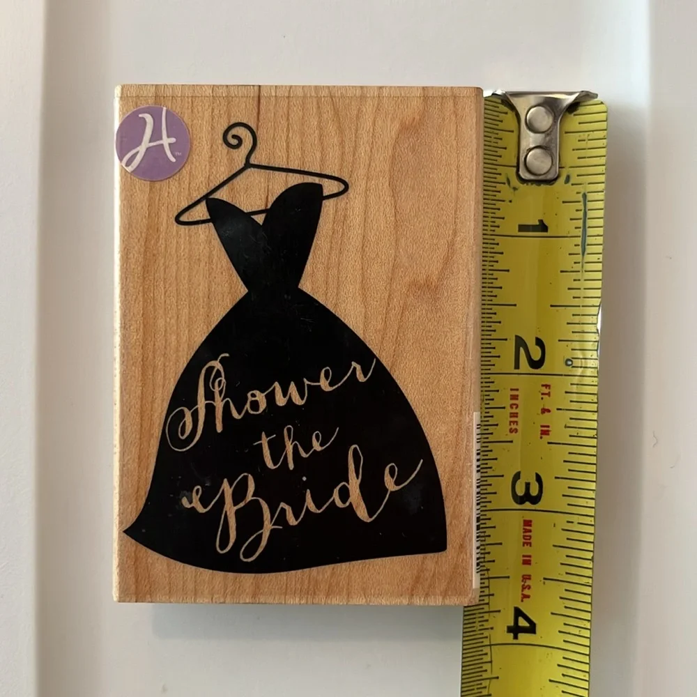 Hampton Art Shower The Bride and Inkadinkado Pump Shoe Rubber Stamps